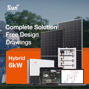 用于清洁电力的SUNPLUS 6KW绿色能源太阳能系统 - Product Image 1