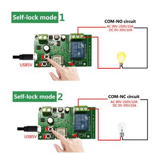 EWeLinkスマートリモコンWifiワイヤレススイッチモジュール1CHDC 12V 32V AC220VインチングセルフロックWIFI受信10Aリレー - Product Image 4