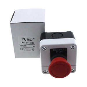 YUMO di Alta qualità LAY5-B174H29 Di arresto di Emergenza push button control box - Product Image 1