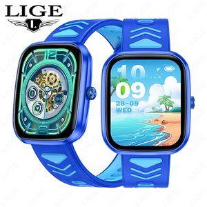 LIGE BWH51 New Student Sports Wristwatch for Kids Men Smart Watch with Alarm Square Shape IP67 Waterproof Standard for Running - Product Image 5