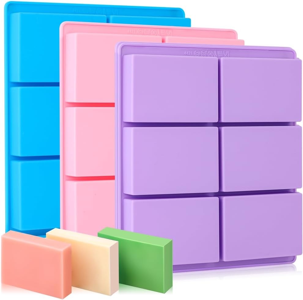 Pink&Blue&Purple-Rectangle 3PCS
