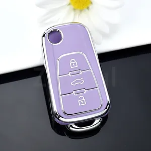 Shell Fob Holder for Roewe RX5 <strong>MG</strong> MG3 MG5 MG6 MG7 <strong>ZS</strong> GT GS 350 360 750 3Buttons TPU Car <strong>Key</strong> Case Cover Protector Accessories - Product Image 1