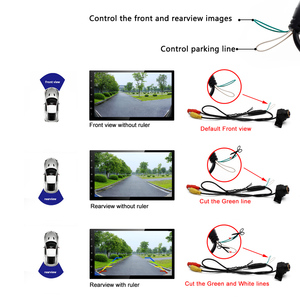 Smartour-Cámara de visión trasera CCD para coche, cámara de marcha atrás HD impermeable con lente ancha dorada para coche, cámara de respaldo universal - Product Image 2