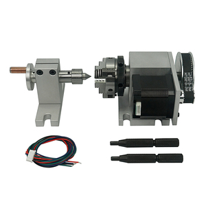 CNC Tailstock and <strong>4th</strong> <strong>Axis</strong> Rotary <strong>Axis</strong> With Chuck 50mm for CNC Router Engraving and Milling Machine - Product Image 1