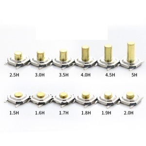 Pulsante in ottone 5*5 SMD/SMT interruttore tattile momentaneo terminale montato a 4 pin interruttore a pulsante in metallo - Product Image 1