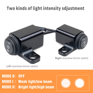 ไฟตัดหมอก LED สำหรับรถจักรยานยนต์ hi/lo Beam สวิตช์เปิดปิดสำหรับ3ทางสวิตช์ไฟสูงต่ำไฟหน้าอัตโนมัติรถ ATV Jeep - Product Image 6