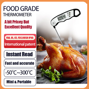 Digital Meat Bbq Chickens Chef Iq Thermometer 304 Food Grade Probe Auto Wake-Up 180&deg; Intelligent Reverse Display Kitchen Helper - Product Image 2