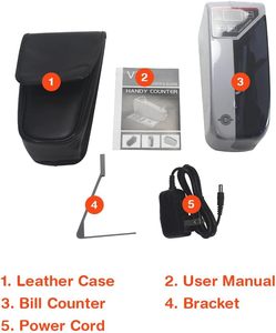 Máquina contadora de dinero portátil Contadores de billetes portátiles Máquina contadora de notas portátil - Product Image 5