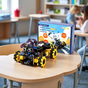 ESP32 Smart Robot Vehicle Kit 4WD Mecanum Rad Hindernis vermeidung Line Tracking Infrarot sensor für Arduino Robotics - Product Image 1