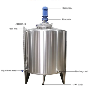 Sıcak yağ ısıtma ve üretim tesisi kullanım için karıştırma ile paslanmaz çelik karıştırma tankı - Product Image 1
