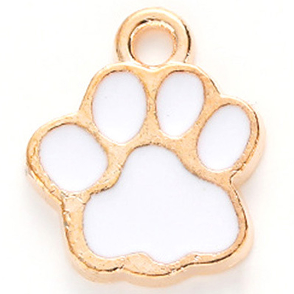 001 Blanc + Or 12X15mm/0.7g