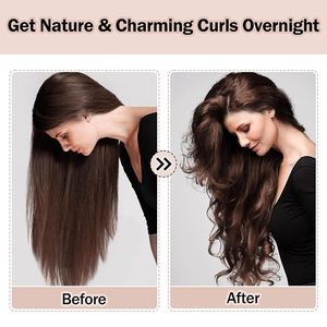 Nhà Máy Bán Buôn Mềm Ma Thuật Sóng Curling Rod Headband Heatless Tóc Curler Set Lụa Ngủ Tóc Con Lăn Với Satin Nắp ca-pô - Product Image 6