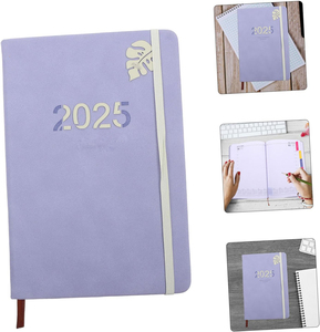 新的每周项目多功能期刊魔术2025记事本A5紫色议程组织者计划笔记本 - Product Image 2