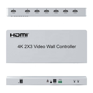 Modelo mais barato 6 telas hdmi processador de parede vídeo 2x3 4k entrada