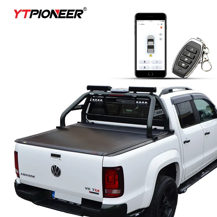 Ytpioneer Aluminium Hard Intrekbare Pickup Truck Bed Cover Elektrische Tonneau Cover Voor Volkswagen Vw Amarok
