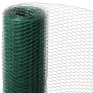 Rollo de malla de alambre de pollo Hexagonal galvanizado de PVC Jaula de animales para pollos y conejos Servicio de procesamiento de corte personalizado disponible - Product Image 3