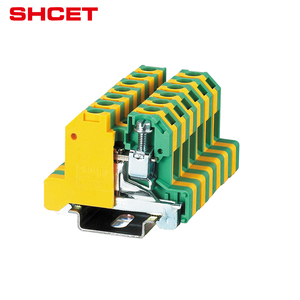 USLKG 2.5 Feed Through DIN Rail Plastic Brass Push in <strong>Connection</strong> <strong>Spring</strong> <strong>Terminal</strong> <strong>Blocks</strong> - Product Image 1