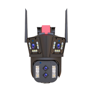 OEM 4G WIFI三镜头室外监控摄像机12mp安全摄像机自动跟踪360无线Wifi两内置麦克风云 - Product Image 1