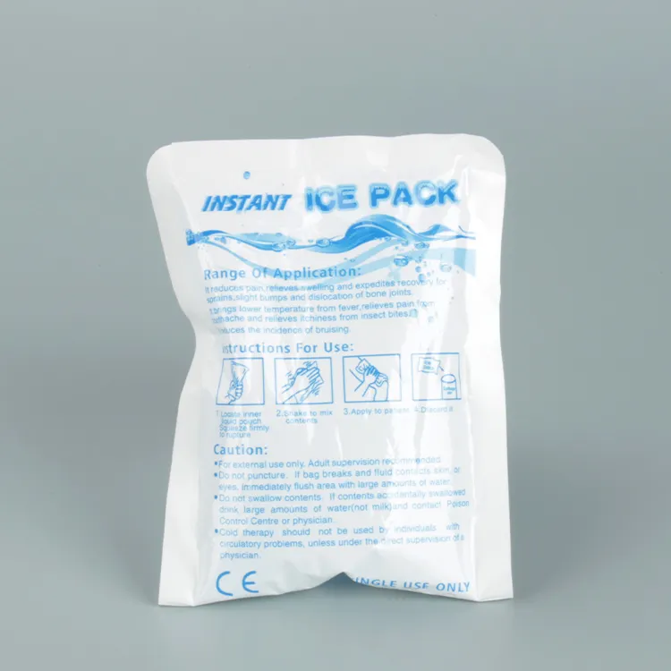 OEM Alfândega Descartável Ice Pack Instantâneo Fria Compress Ice Bag e Comida Fresca Entrega