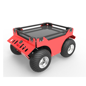 Gelişmiş Off Road küçük UGV şasi Robot platformu bağımsız süspansiyon özelleştirilmiş programlanabilir 4 tekerlekler düz UGV araç - Product Image 1