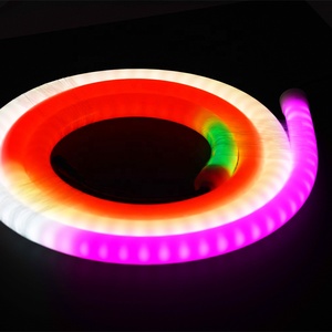 แถบไฟนีออน Led ดัดได้360องศา,แถบไฟนีออน LED RGB ปรับโปรแกรมได้พิกเซลดิจิทัลสำหรับตกแต่งอาคาร