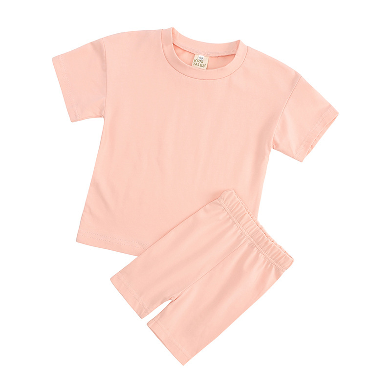 Ensembles biker et t-shirt Peach Kids