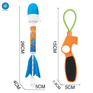 Mới lạ giá rẻ vui bọt Nhựa chụp mềm Súng cao su không gian tên lửa khởi động thiết lập đồ chơi với tiếng còi và âm thanh cho trẻ em - Product Image 2