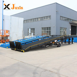 Mobile Gabelstapler rampe für Hof Lade container Laden Entladen Brücke mit einem innovativen Rad system mit CE-Zertifikat