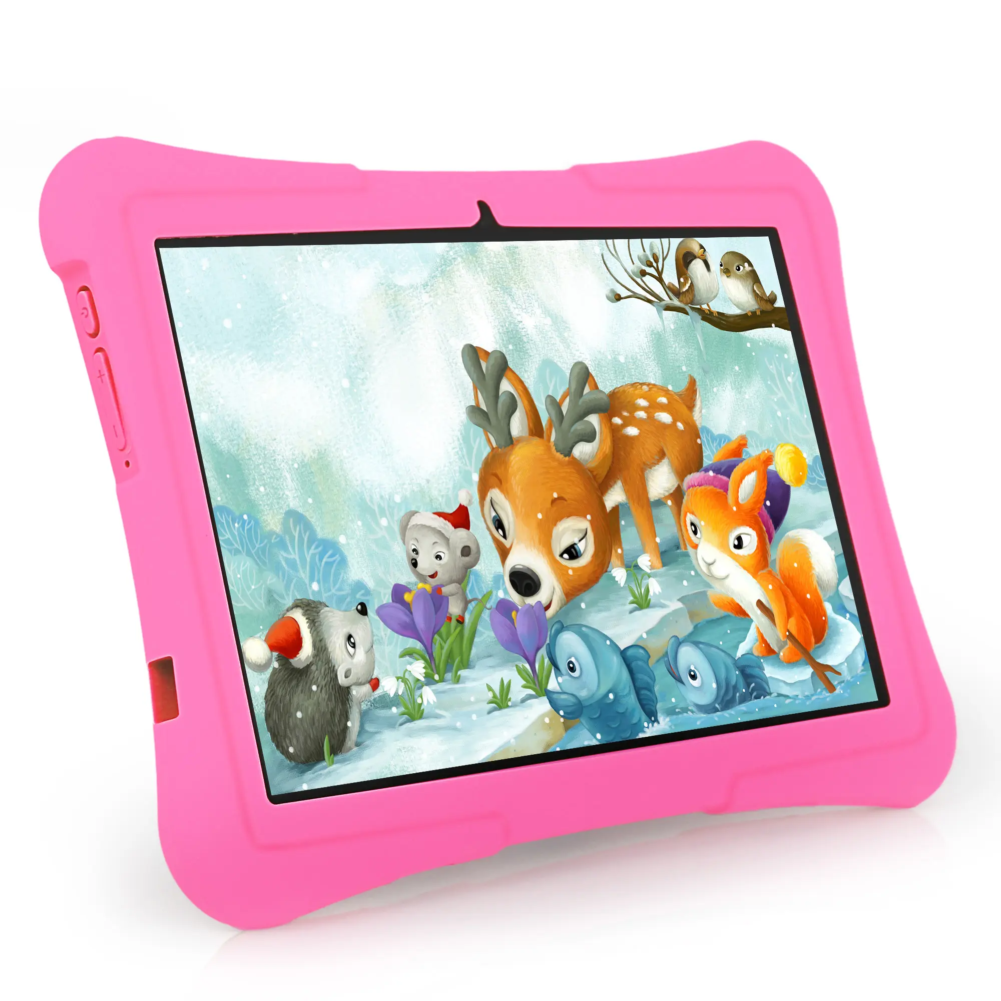 Veidoo A523 Tablet anak-anak, PC 10 inci Android Tablet untuk anak-anak Ram 4GB ROM 128GB Wifi 6 Tablet dengan casing tahan guncangan