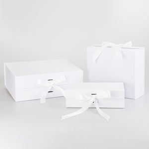 Flap Ribbon đóng cửa lớn tùy chỉnh từ trình bày đóng mở hộp giấy màu hồng gấp hộp quà tặng với nắp từ - Product Image 4