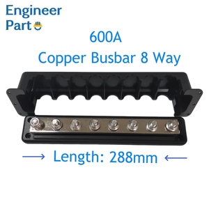Ağır Cooper 8 yollu bara 600A yüksek akım güç dağıtımı 8XM8 terminalleri - Product Image 4