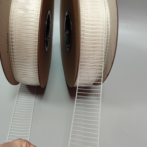 Sujetador elástico 10000 Pasadores de etiquetas colgantes Etiqueta colgante Cuerda elástica Bucles elásticos anudados Pin de grapa de plástico Material de TPU blanco - Product Image 1