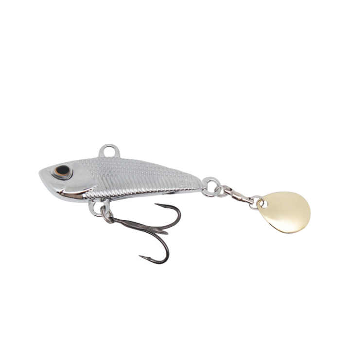Luya 3 sonda gancho secreto fino trasero largo tiro giratorio lentejuelas 15G/20G duradero bajo boca río hielo/Carpa flotante Metal plástico