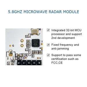 MS58-2020D20M4 Bewegungs sensor Mikrowellen-Bewegungs sensor 5,8 GHz Mikrowellen radar modul 20mA PIR-Sensor Alternative Lösung PCBA - Product Image 2