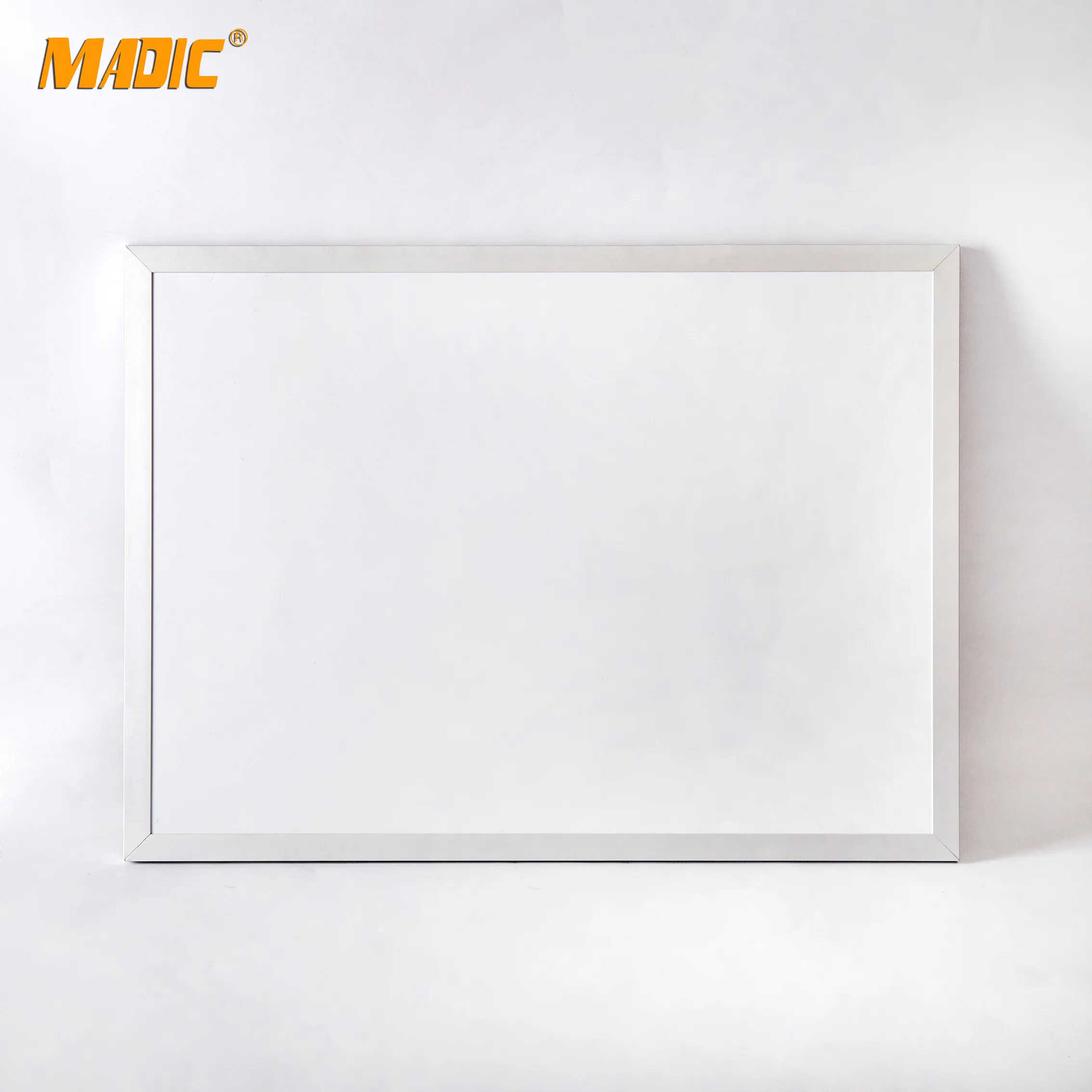 Placa branca de borracha branca para quadro branco portátil, quadro branco personalizado com moldura de alumínio, limpador magnético para parede, quadro branco