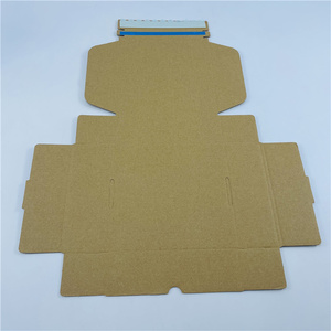 Recycelbare einfache braune Versandkartons für kleine Unternehmen kleine wellpappe-Versandkartons aus Karton zur Verpackung Geschenk Reißverschlussboxen - Product Image 2