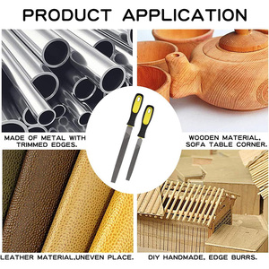 Chế biến gỗ mài tập tin dao dụng cụ cầm tay chỉ bán tròn tập tin dao đặt gỗ khắc công cụ cho chế biến gỗ - Product Image 6