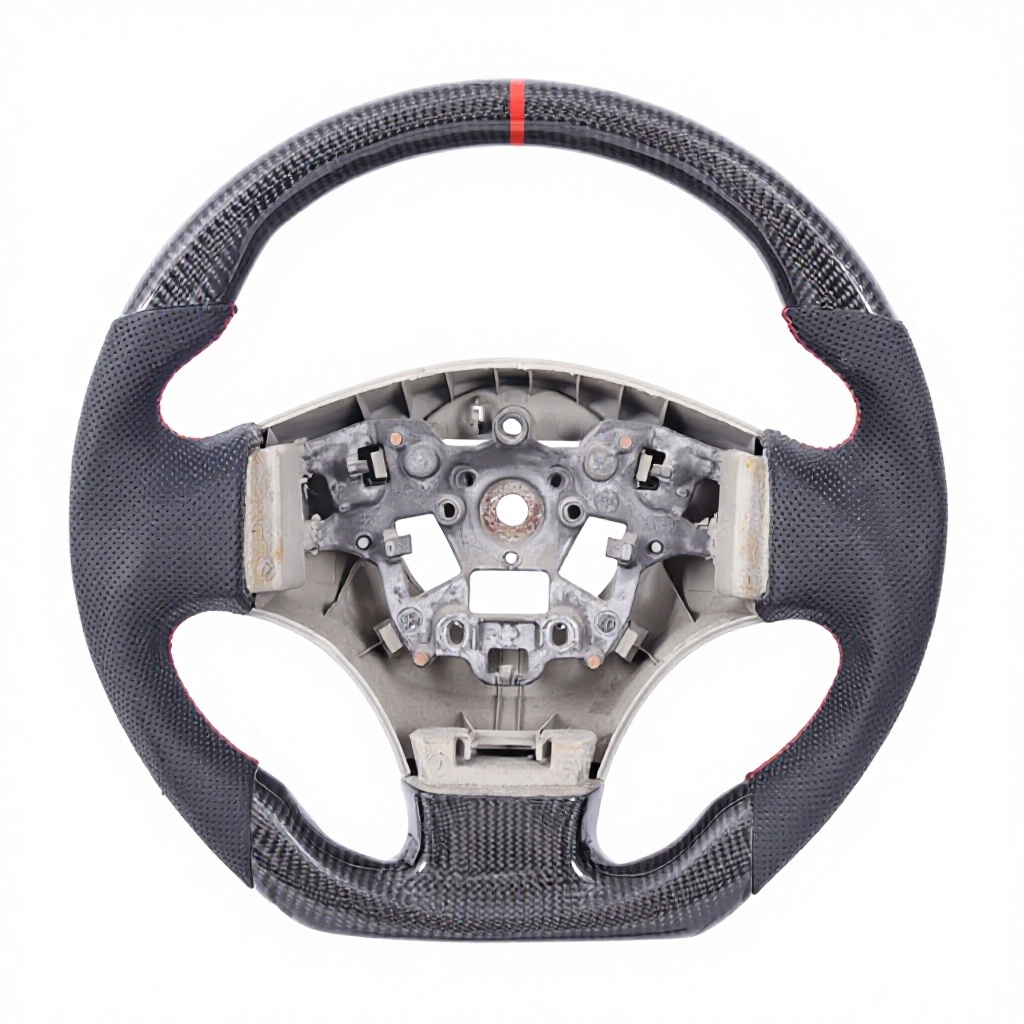 Carbon fiber+perforated leather