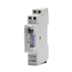 Mechanischer Timer-Schalter 24 Stunden 220-240 VAC 16 A mechanisch programmierbar DIN Schiene täglich 96 Programme Zeitschalter SUL180