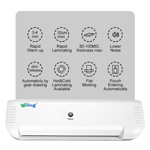 Cao cán tốc độ 300 mét máy tính để bàn văn phòng cao cấp A4 Máy cán nhiệt nóng và lạnh Laminator cho A4 A5 A6 giấy kích cỡ - Product Image 2