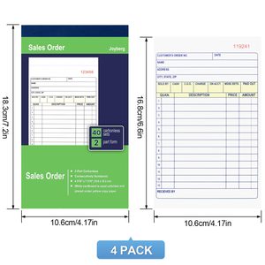 Kinh Doanh Bán Buôn Đặt Hàng Cuốn Sách 4 Gói 2-Phần <span class=keywords><strong>Carbonless</strong></span> Nhận Theo Dõi Tiền Mặt Kế Toán Sách 40 Bộ Mỗi 4.17inx7.2in - Product Image 6