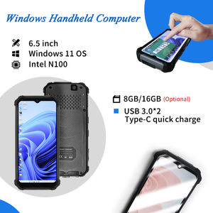 6,5 "Windows 11 IP65 Rugged PDA Computadora móvil de mano N100 CPU 16GB con NFC 4G LTE 2D Escáner de código de barras Pocket PC 5000mAh - Product Image 3