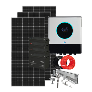 2023新型10000瓦太阳能系统单晶硅太阳能电池板，带MPPT控制器，家用绿色能源 - Product Image 1