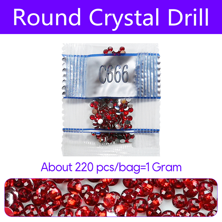 Round Crystal Drill - Small Bag