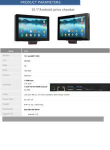 10.1'' <strong>Android</strong> 11.0 Pos Terminal Price Checker With Interactive Touch Screen - Product Image 2
