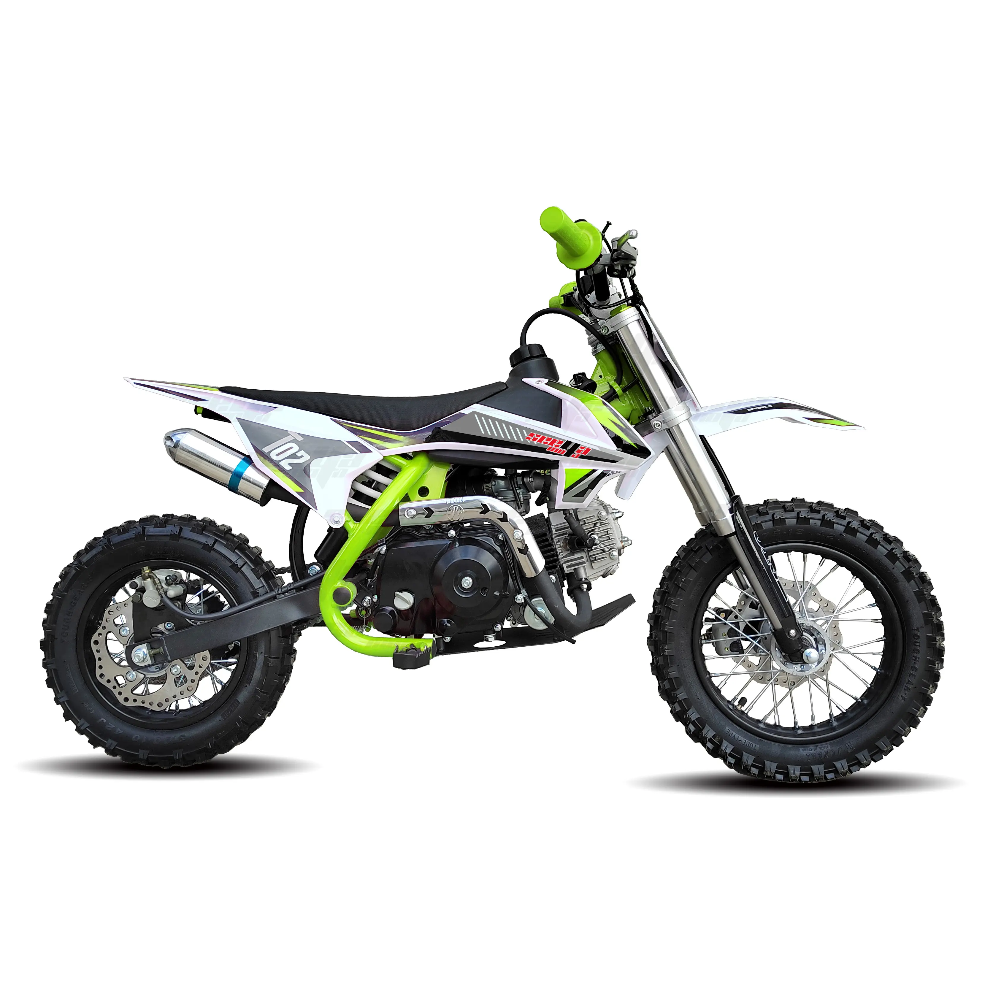 New Green 110cc 4 stroke off road fully automatic pit bike kids dirt bike cross motorcycle T02 with CE