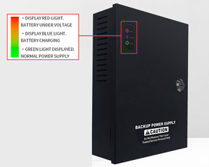 12V 20A 16CH Caja de metal CCTV Fuente de alimentación UPS 12VDC 200W Fuente de alimentación en caja para LED para 110V/220V Entrada 60W/96W/200W Salida - Product Image 5