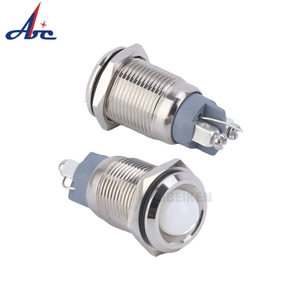 Factory Hot Selling <strong>16mm</strong> 3-<strong>6v</strong> 12v-24v Led Metal Indicator <strong>Light</strong> Panel Led Indicator <strong>Light</strong> 220v Metal Indicator Lamp