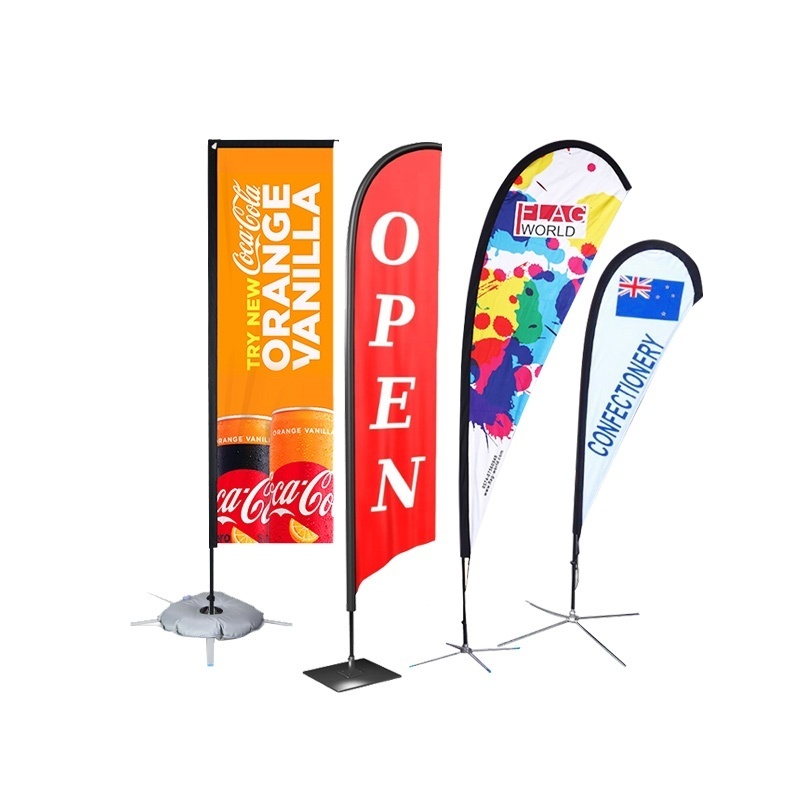 Bandera de playa cuadrada