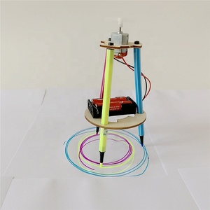 Wholesale Science Educational Kid <strong>Self</strong> Assembling Smart DIY Doodling Drawing Robot Toy - Product Image 3